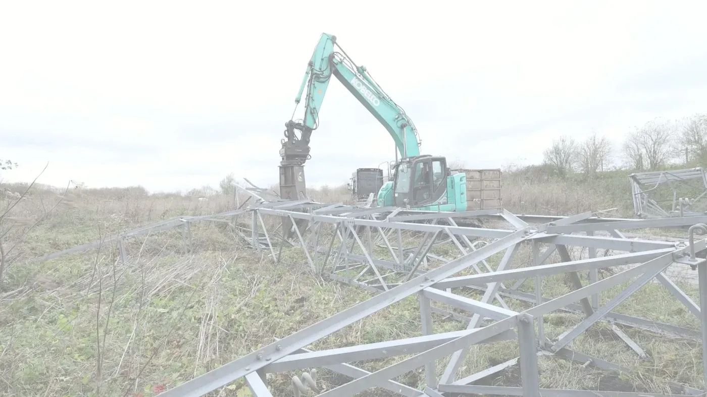 Chantier de démantèlement industriel Theys Recyclage