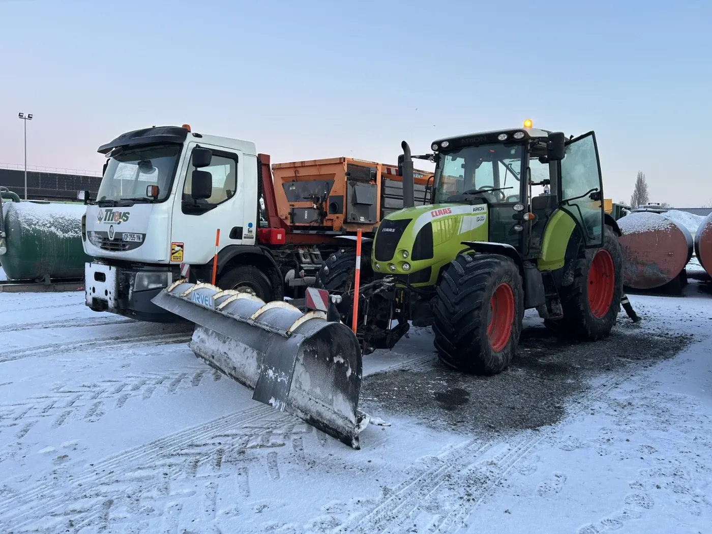 Saleuse THEYS prête pour une intervention de viabilité hivernale