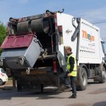 benne à ordures : ramassage de déchets